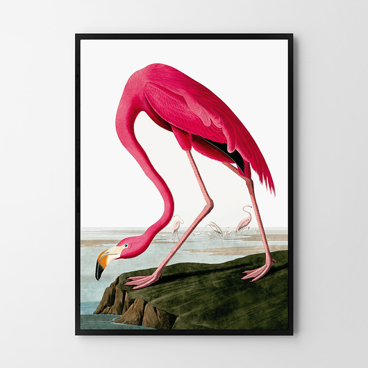 Plakat Flaming vintage  HOG STUDIO