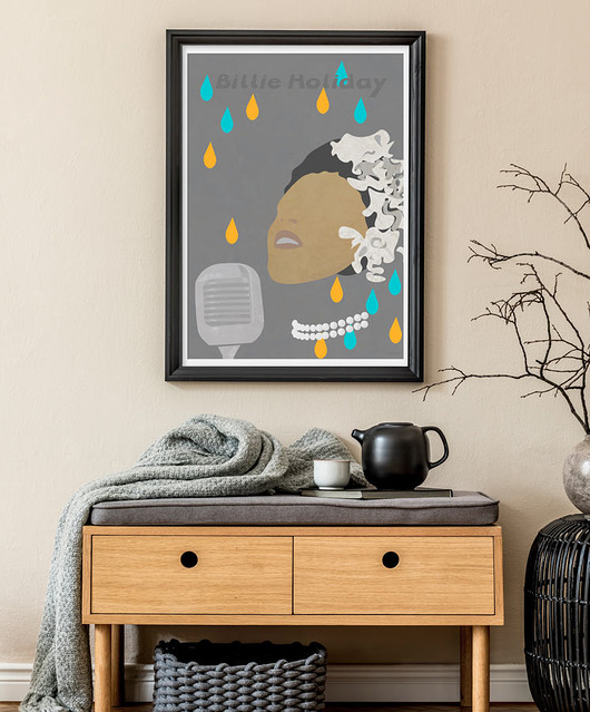 plakaty Billie Holiday Jazz - plakat fine art
