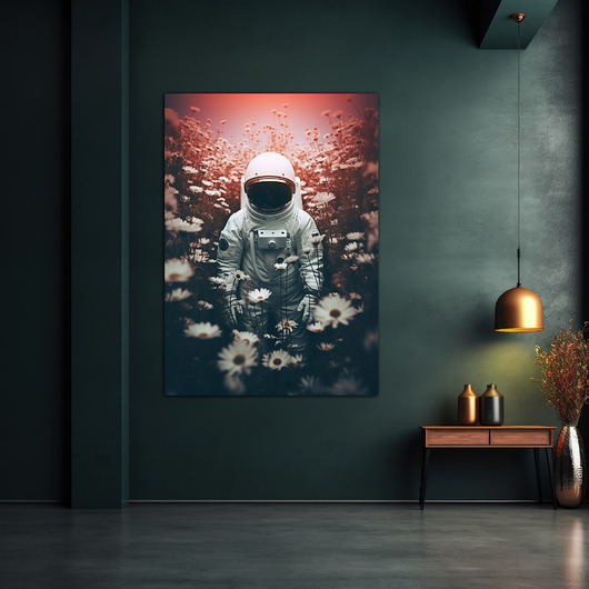 plakaty Kosmiczny spokój - Plakat - Druk - Astronauta, Abstrakcja, Surrealizm, Loft #7