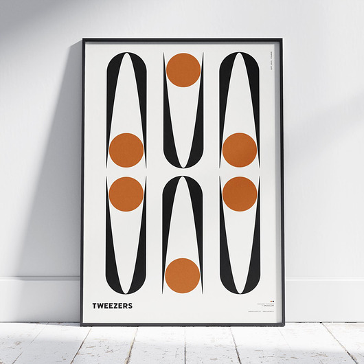 plakaty Plakat abstrakcyjny, abstrakcja, geometria - Szczypce