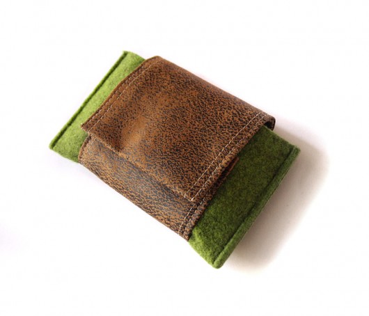 etui II - green melange&gobi nut - elfagado
