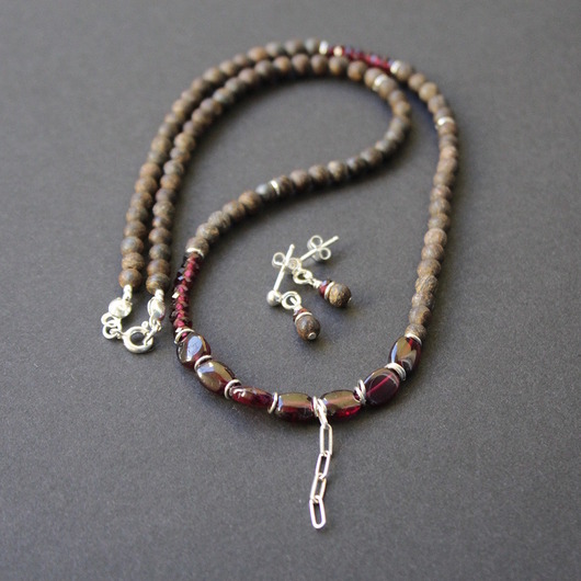 srebrne naszyjniki Naszyjnik czekolada i porto