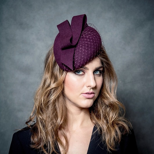 Filcowy toczek w kolorze wina BOZKA Luxury Handmade