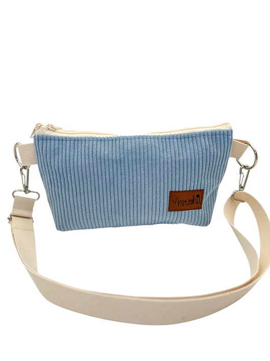 torebki mini Torebka "Błękitny" sztruks