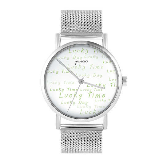 zegarki unisex Zegarek - Lucky day - bransoleta mesh