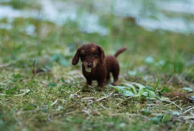figurki i rzeźby Jamnik Miniatura