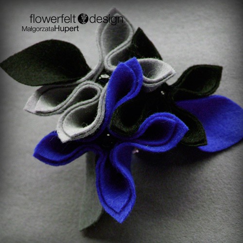 CzarnySzaryChabrowy FlowerFelt Design