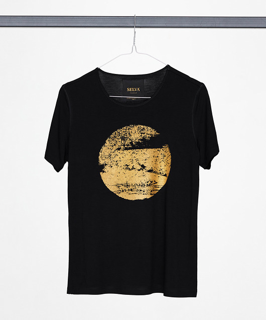 t-shirt damskie Gold Hiroshige Moon T-shirt WOMAN
