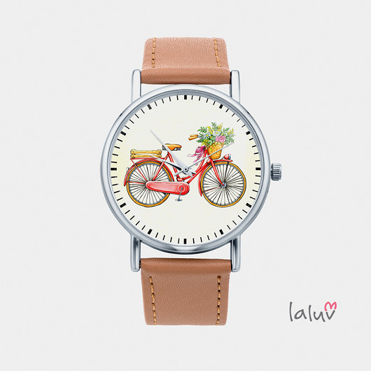 Zegarek z grafiką LOVE BIKE laluv