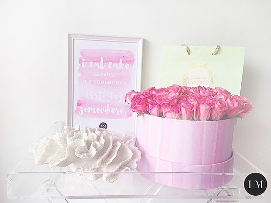Plakat urodzinowy - I eat cake, because.... Interior Maker wnetrza