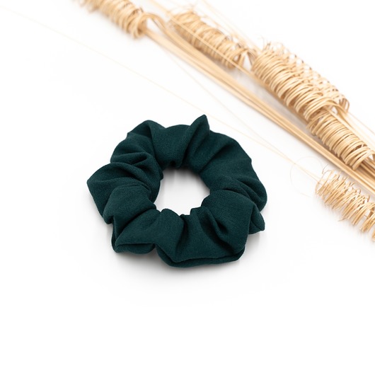 gumki do włosów Scrunchie/frotka butelkowa zieleń
