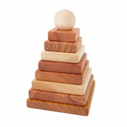 WOODEN STORY Piramida kwadratowa naturalna WoodenStory