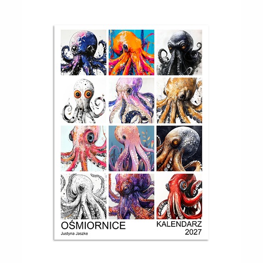 kalendarze i plannery Kalendarz 2027 Ośmiornice 15x21 cm