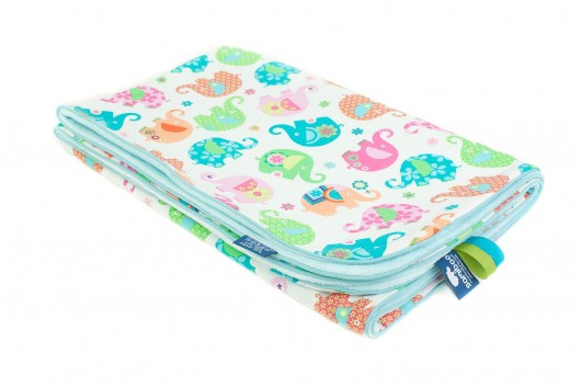 Kocyk light 75x100 Słoniki Tiffany gładkie minky Samiboo