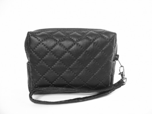 Black Mini Pouch - pikowana torebka sabi tatka