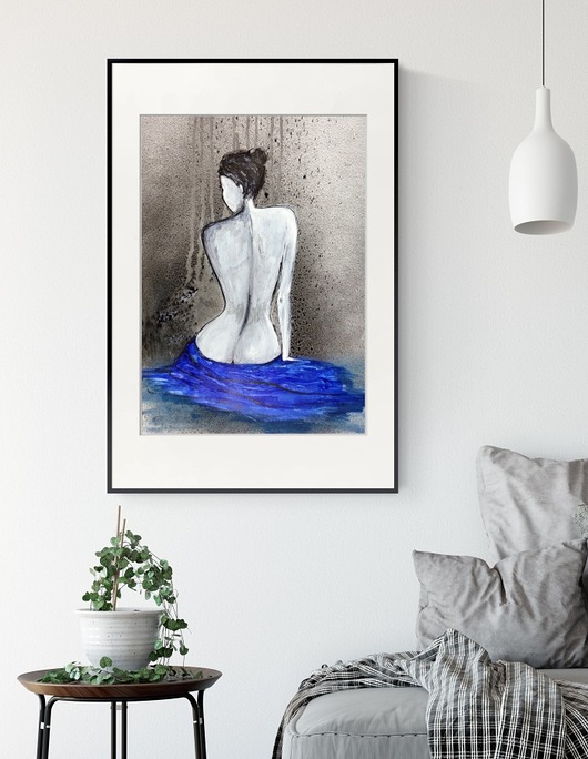 abstrakcja, nowoczesny obraz 50 x 70 cm Krystyna Siwek Art