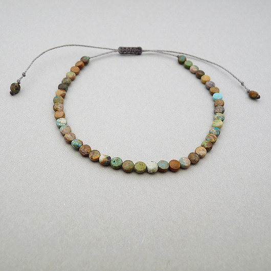 bransoletki z kamieni naturalnych Turkys afrykański dysk bransoletka