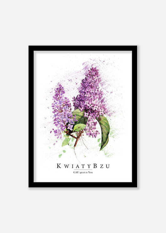 Kwiaty Bzu Plakat GAU Home