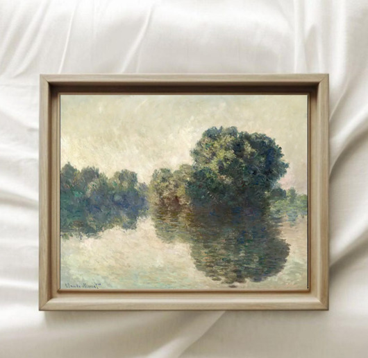 plakaty PLAKAT Claude Monet, Sekwana w Giverny sztuka ścienna