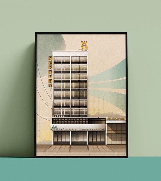 plakaty Plakat Dom Handlowy Merkury, Warszawa, Żoliborz