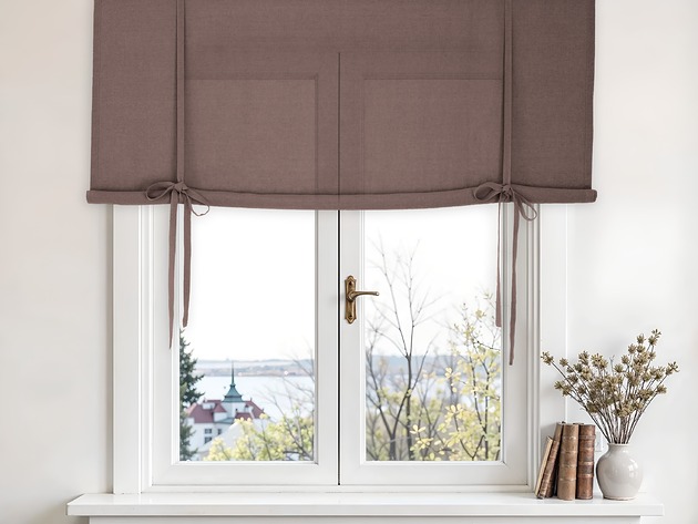 zasłony Roleta podwijana dark chocolate medium