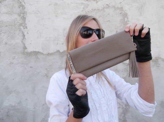 Skorzany, nonszalancki portfel KAMILA LIMA bags and more