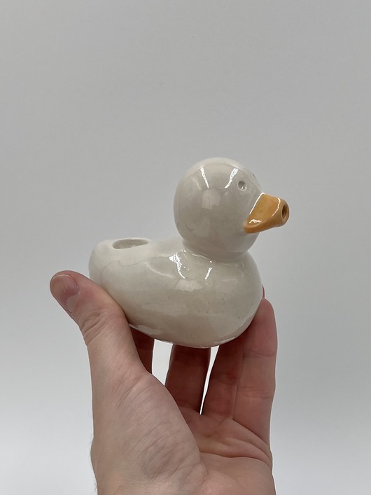 akcesoria różne Ceramiczna Lufka, Kaczka, figurka