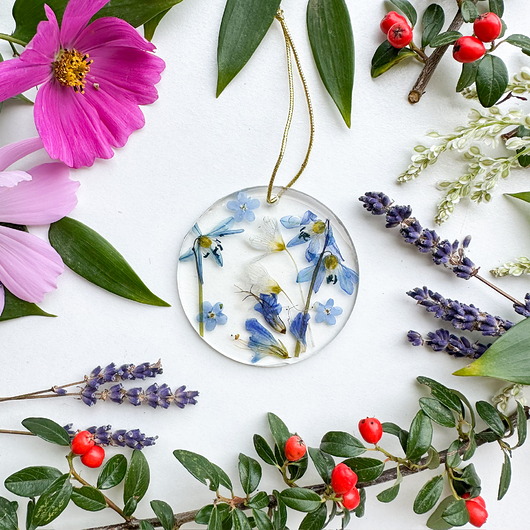 ozdoby choinkowe Ozdoba choinkowa/ bombka - niebieskia kompozycja