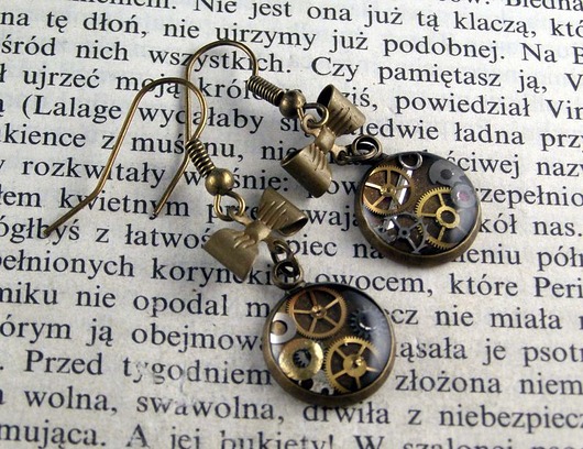 Mechaniczne kolczyki 125 Zegarynki