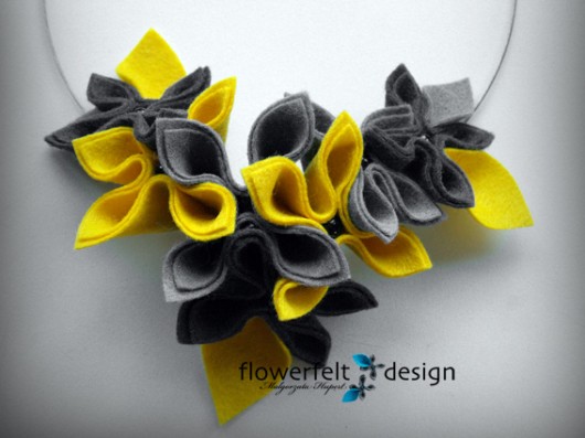 Szarożółty  FlowerFelt Design