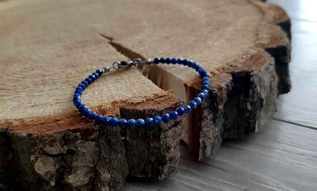 Bransoletka z lapis lazuli - Stormy Sky REVEAL