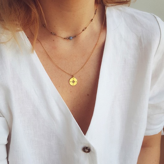 Choker z labradorytem MiO sasso