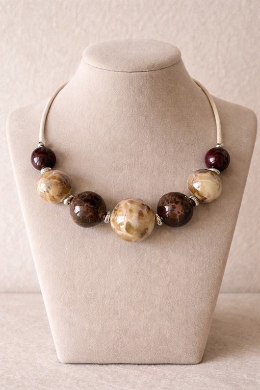 wisiory Wisior naszyjnik z ceramiki