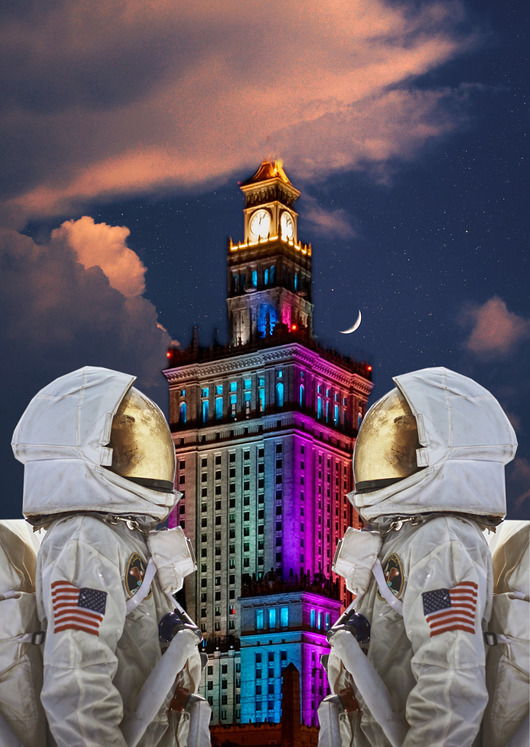 plakaty PKiN-  Kolaż - plakat - wydruk