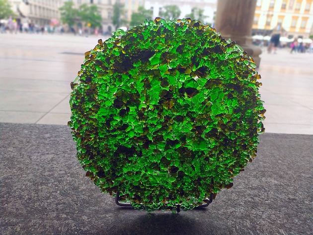 dodatki - różne Patera zgrzewana piegowataa  fi 23cm