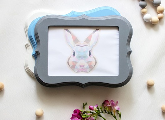 Ramki na zdjęcia komplet Little Wood Bunny