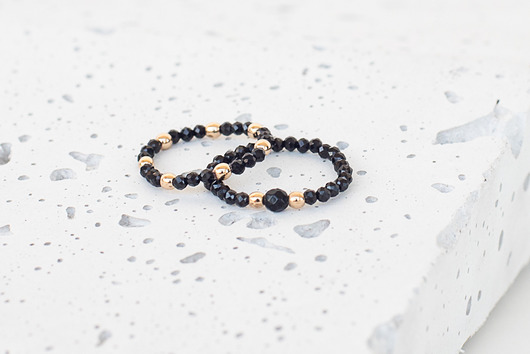 Zestaw pierścionków ze spinelami La Femme Jewellery