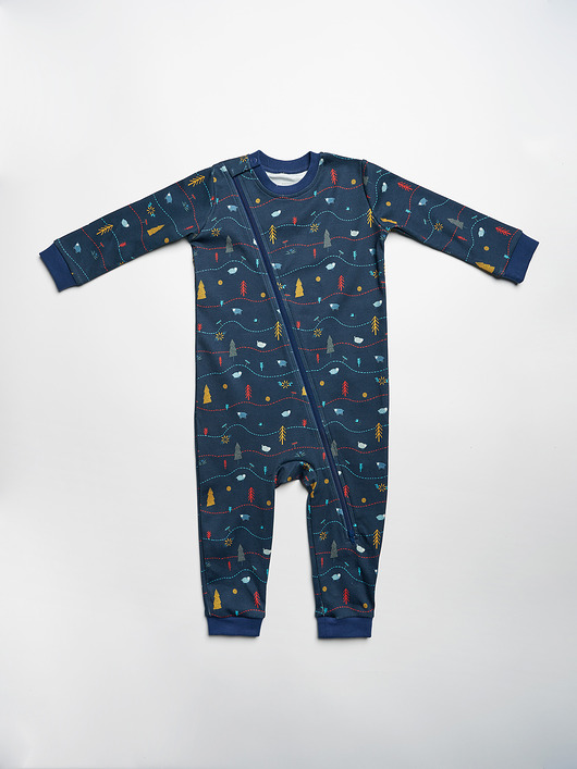 body i śpiochy niemowlęce Rampers na zamek Nocne szlaki