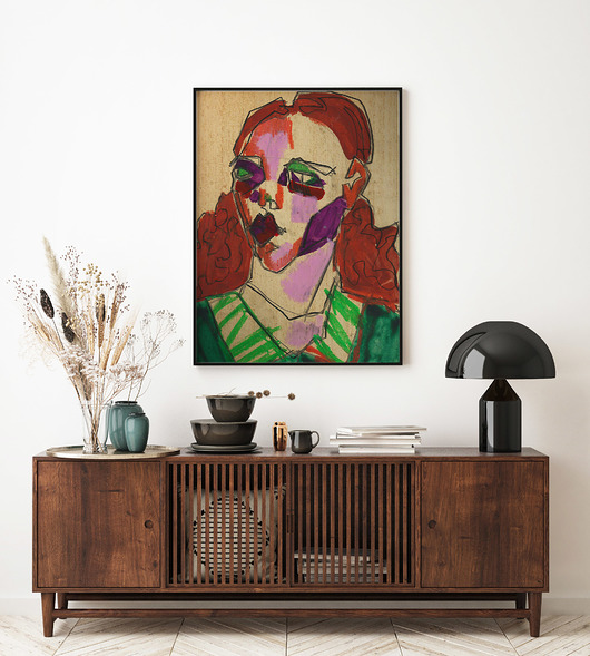 grafiki i ilustracje Redhead beauty