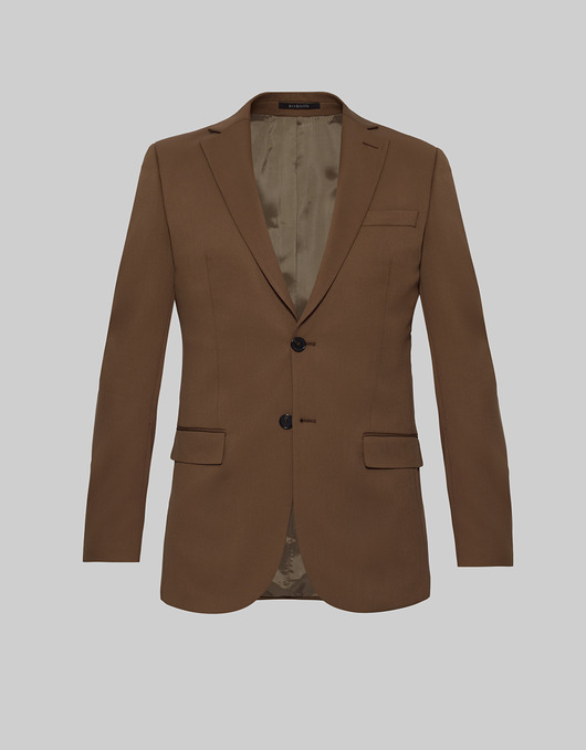 marynarki męskie Marynarka do zestawu lido 01 brąz slim fit