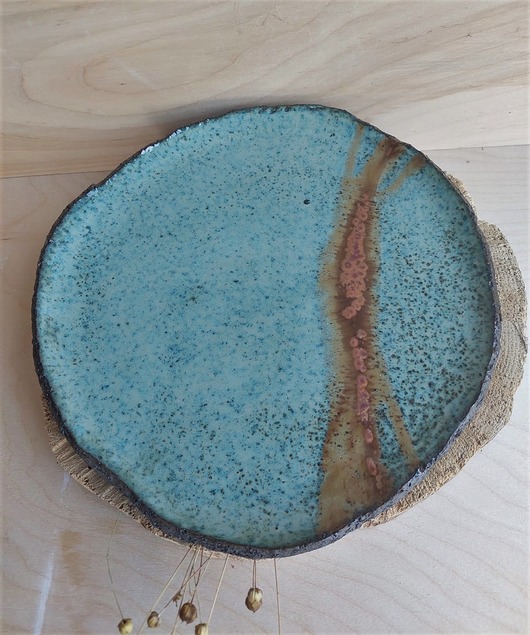 Ceramiczna patera rdza DUET CERAMIKA