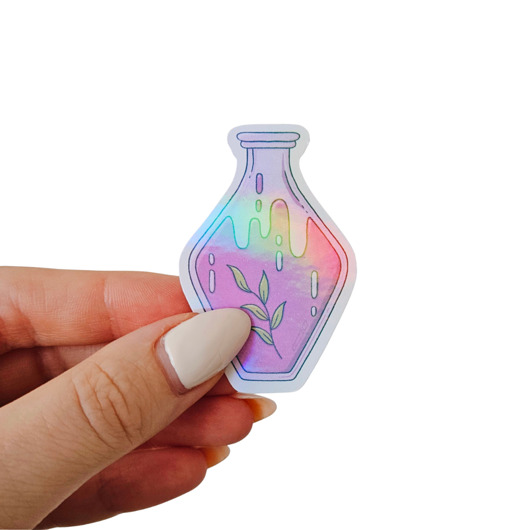 naklejki i wlepy Naklejka Holograficzna Magiczna Miksturka