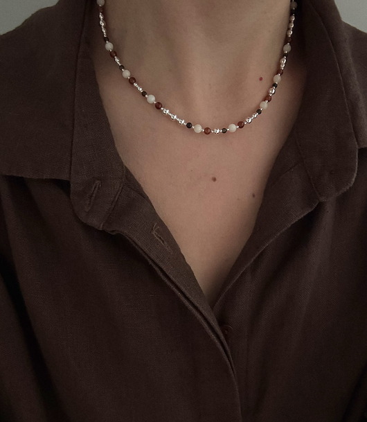 chokery Naszyjnik Otulenie kamienie