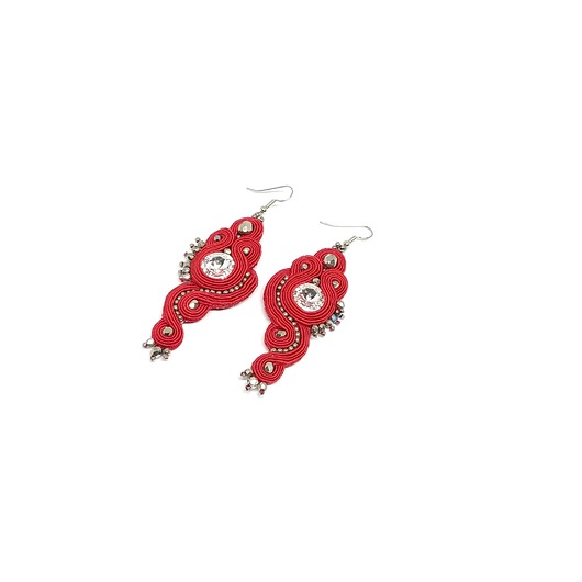kolczyki soutache Czerwone kolczyki soutache - kolekcja Lady in Red