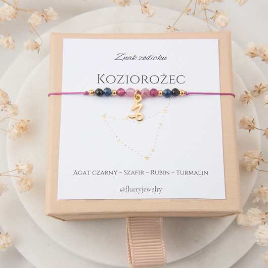 bransoletki z kamieni naturalnych Bransoletka Znak zodiaku - Koziorożec - Zodiak