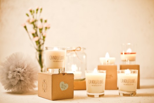 WIŚNIOWE LOVE świeca sojowa handmade  Candlelove