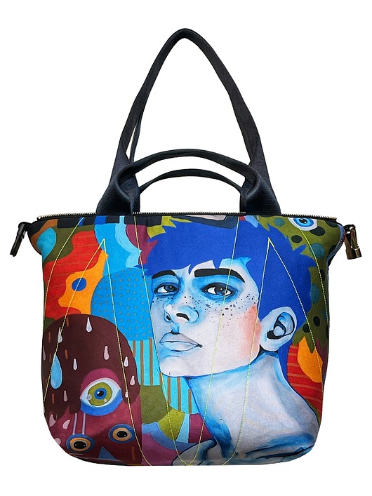 torby na ramię Art MIMA bag SHORT & Marcina Painty print