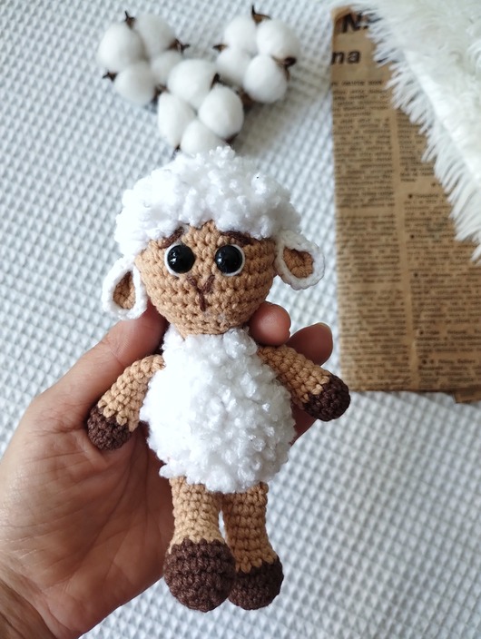 misie i maskotki Mini owieczka, owca