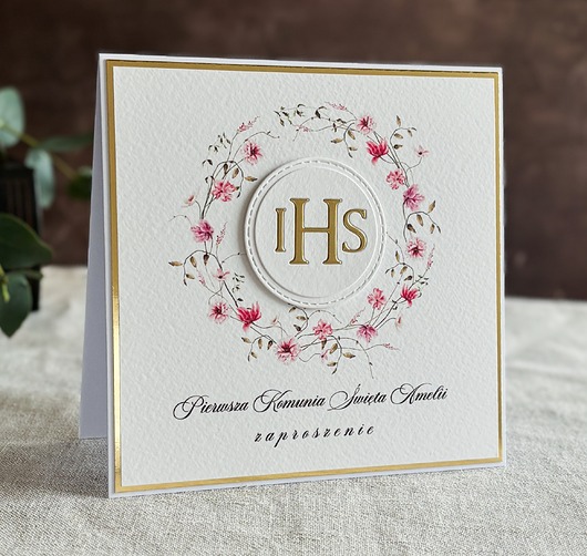 zaproszenia na komunię Zaproszenia na komunię, wzór 58C