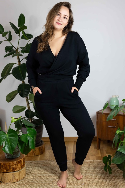 bluza bez kaptura damska Bluza Spicy Black